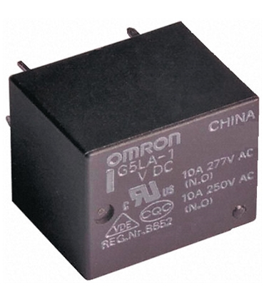 SPDT Miniature PCB relay, 10A 5Vdc coil - G5LA-1DC5