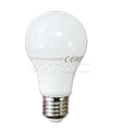 Lâmpadas LED E27 10W Termoplástico Epistar Branco Quente A60