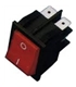Interruptor Basculante Pequeno C/Luz 12V Vermelho - 914BPLR12V