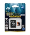 Cartão micro SDHC CARD 64Gb  TEAM CLASS10