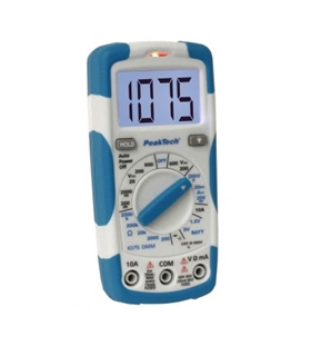 1075-Multimetro Digital 3 ½-digitos c/testador bateria e NCV - PT1075