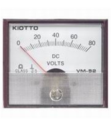 Voltimetro 0-80V Analógico Kiotto 70x60mm - VM5280V