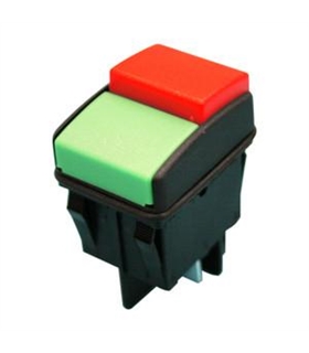 Interruptor Unipolar 2 Teclas Vermelho/Verde 16A 250V - RL2T