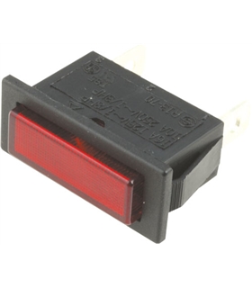 Sinalizador Rectangular Vermelho 30.4x11.2mm - SNR