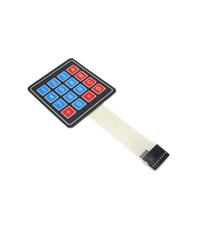 MX120726003 - Sealed membrane 4X4 button pad with sticker - MX120726003