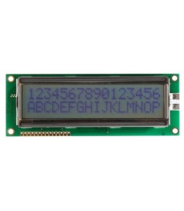 LCM-S01602DSR/D - Display LCD 16X2, Amarelo/Verde 5V - LCM-S01602DSR