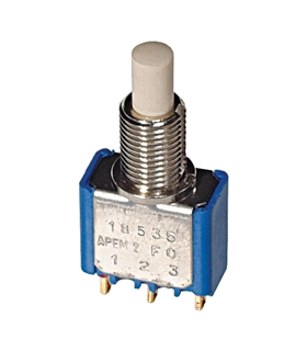 Interruptores tipo botão de pressão SPDT On-Mom 0.1A 30VDC - 91413435A
