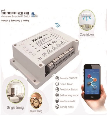 Sonoff 4CH PRO - 4 Channel WiFi Wireless Switch - MX170424002