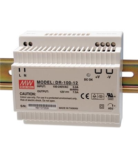Input. 88-264VAC Output 24VDC 4.2A 100W - DR10024