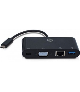 Hub HP Usb-C Para VGA, Ethernet, USB 3.0 e USB-C - MX38773