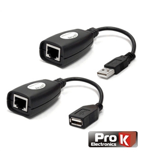 Extensão USB RJ45 CAT 5/6 Até 50M ProK - USBRJ45EXT