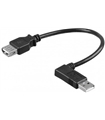 USB 2.0 Hi-Speed Extensão 90º M/F 0.15m