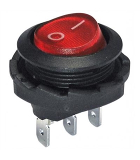 Interruptor Basculante 1 Circuito Vermelho Luminoso - MX517406