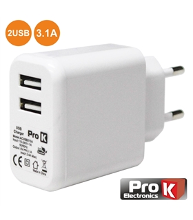 Alimentador Compacto 2 USB 5V 3.1A - ACUSB231A