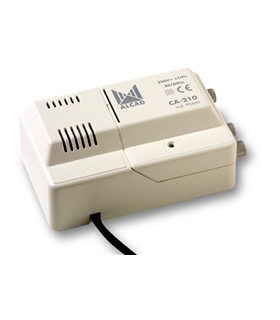 Amplificador de cabeceira 1 ent, 2 sal, UHF/VHF/BS, 102 dBµV - CA-210