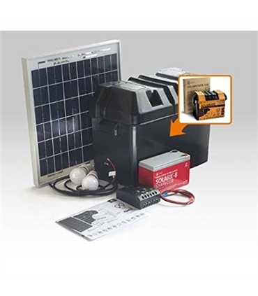 Kit iluminacao LED Solar com Bateria 15W Xunzel - SOLARLIFE15I