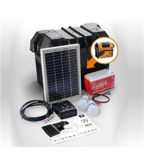 Kit iluminacao LED Solar com Bateria 5W Xunzel - SOLARLIFE5I