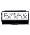 MCC0G21605C6W-FPTLWI - Alphanumeric LCD, 16x2, Black/ White