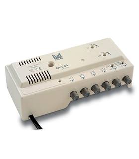 Amplificador de cabeceira SAT/TV 2 ent, 4 sal, 107 db - CA-220