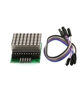 Matriz LED 8x8 Para Microcontrolador Arduino c/ MAX7219 - MXM0043