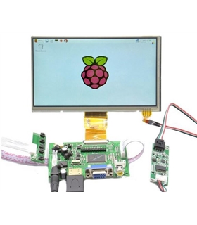 RASPLCD7 - Kit LCD 7" para Raspberry com HDMI e VGA - RASPLCD7