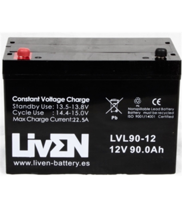 Bateria Gel Chumbo 12V 90A - 1290