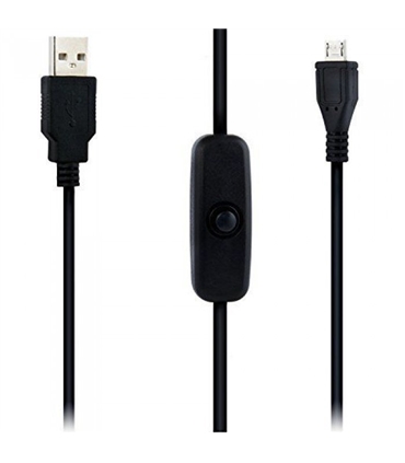 Cabo USB - Micro USB com Interruptor para Raspberry - CABORASPBERRY