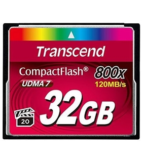 Cartão de Memória Compact Flash 32Gb 120Mb/s 800x - TS32GCF800