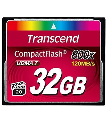 Cartão de Memória Compact Flash 32Gb 120Mb/s 800x - TS32GCF800