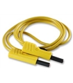 JR9235-0.5M Yellow -  Test Lead, 4mm Stackable Banana Plug
