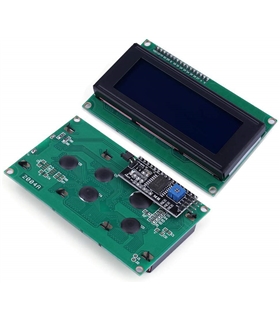 Display LCD Azul 20x4 Serial IIC/I2C Para Arduino - LCD20X4ARDB
