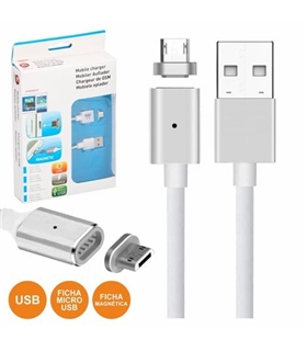 Cabo USB-A 2.0 Macho - Micro USB-B Magnetico 1m - COMP364