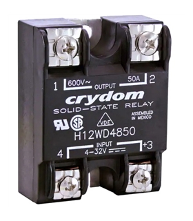 Rele Estado Sólido Crydon Inp. 3-32Vdc Out. 600vac 50A - H12WD4850