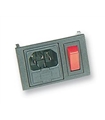 Conector IEC60320 C14, Macho, Painel, Interruptor, Porta Fus