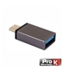 Adaptador USB-C Macho USB-A 3.0 Femea Preto - ADPUSB30C3
