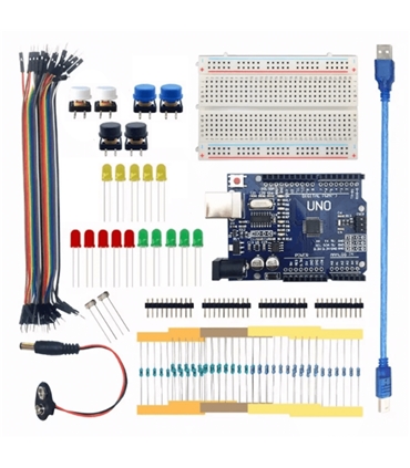 Starter Kit Básico Arduino Uno R3 - Arduino incluido - MX0966952
