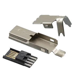 Ficha Mini USB B 2.0 Para Soldar 5 Pinos Macho - USBMINIS