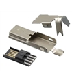 Ficha Mini USB B 2.0 Para Soldar 5 Pinos Macho