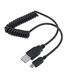 Cabo Espiral USB 2.0 A - micro USB B 1mt - GR2802