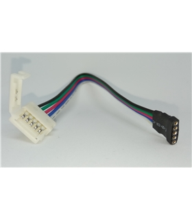 Conector RGB+W de 5 pinos com clip de ligação 12mm - MX3064360