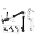 MS53B  - Dino heavy duty jointed flex arm stand - MS53B