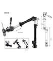 MS53B  - Dino heavy duty jointed flex arm stand