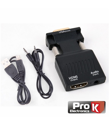 Conversor VGA Macho Para HDMI Fêmea - VGAHDMI03