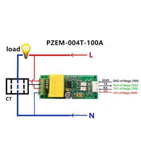 Módulo medidor de tensão TTL - RS232 - PZEM004T