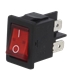 Interruptor Basculante Duplo Pequeno C/Luz Vermelho - H8553VBBR3076W