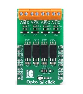 OPTO 2 CLICK - Opto 2 Click Board, Optical Isolator, 4-Ch - OPTO2CLICK