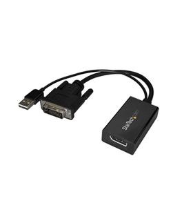 Adaptador DVI - Display Port com Alimentação USB - DVI2DP2