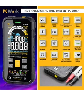 PCW03A - Multimetro, TrueRMS, NCV - PCW03A