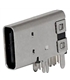 Ficha USB-C Soldar Vertical, USB2.0 TYPE C 24POS - 12402054M611A