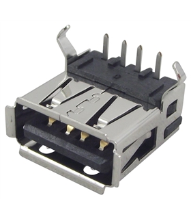 Conector USB, Fêmea, Circuito Impresso - 292303-4